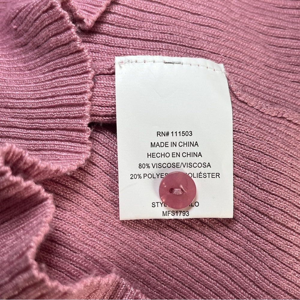 Twine And String Ribbed Crop Cardigan Small - image 4